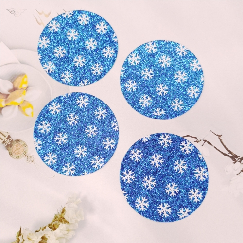 Breast Adhesive Pasties Glitter Boot Sticker Wholesale Blue Christmas Ball Snow Flake Round Pasties Sexy Nipple Covers