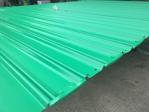 custom made RAL6024 green color galvanized steel rolling shutter door