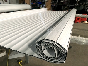 DIY custom made aluminum roller shutter door