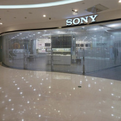 motorized automatic lateral horizontal polycarbonate shutter door