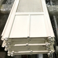 Manual perforated aluminum sliding folding shutters