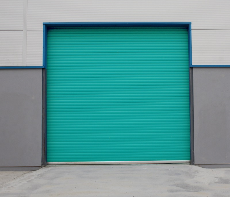 Galvanized steel roller shutter door