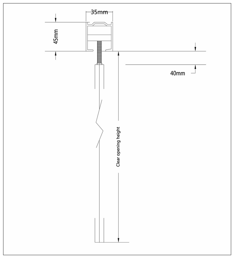 micro-perforated aluminum sliding folding shutter door drawing