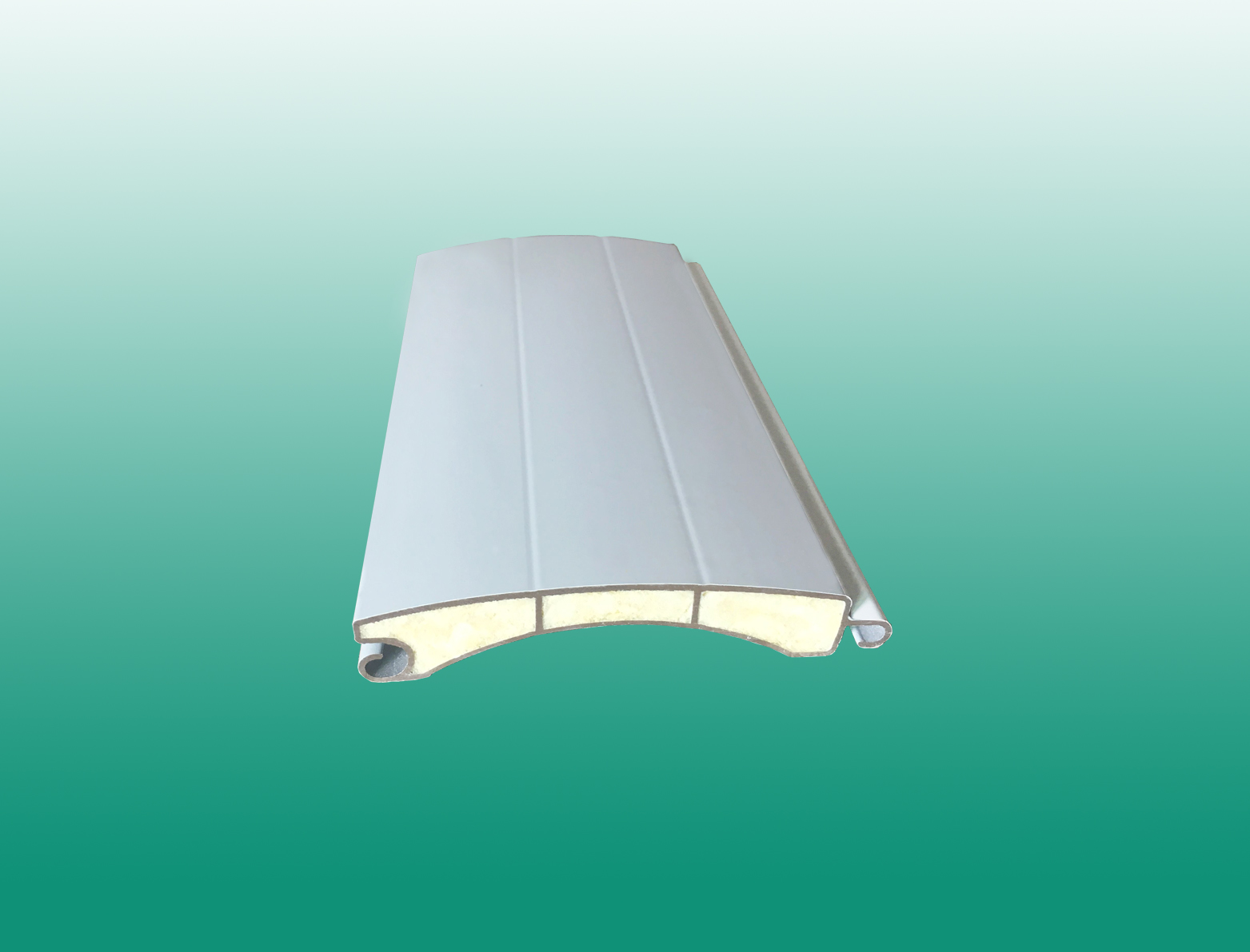 Insulated PU foam aluminum roller shutter garage door