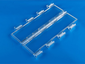 100% Transparent polycarbonate slats links for rolling shutter door, manufacturer from China