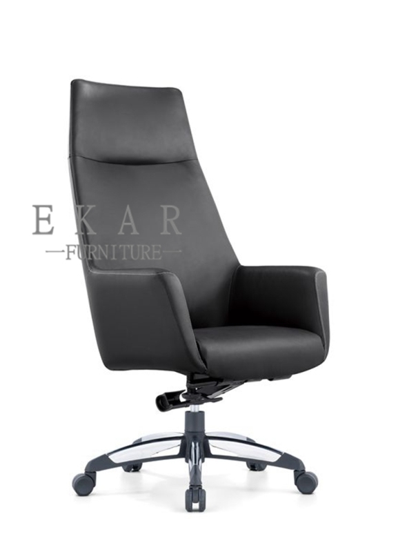 Foshan Heated 5 Wheels Armrest Leather Office Chair