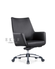 Foshan Heated 5 Wheels Armrest Leather Office Chair