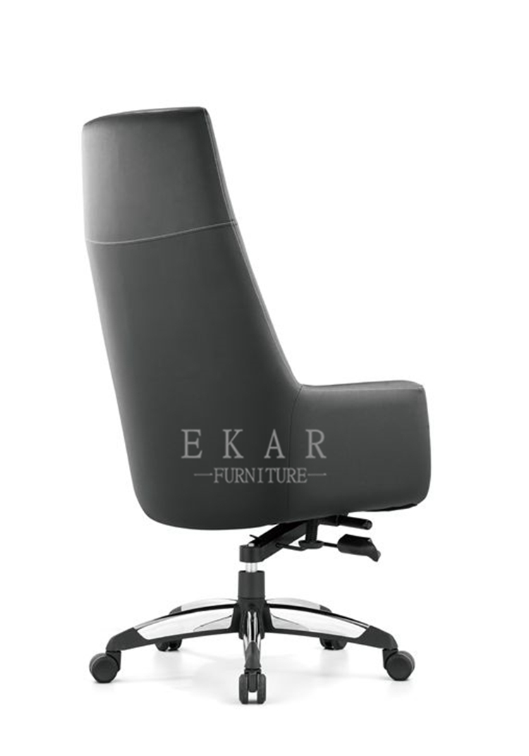 Foshan Heated 5 Wheels Armrest Leather Office Chair