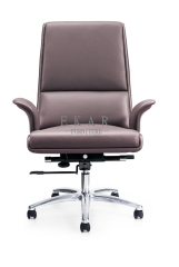 Revolving Executive Blue Leather Office Chair Price