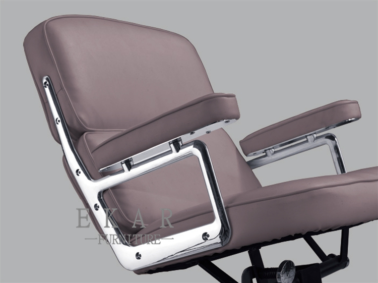 Middle Size Real Leather Office Wheel Chair