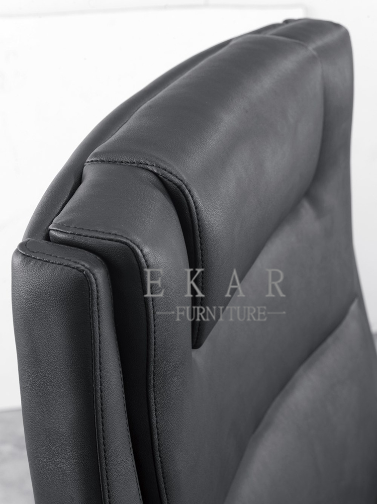 Black Recliner Metal Frame High Back Office Chair