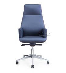 Germany Replica Furniture Real Blue Leather Recaro Office Chair