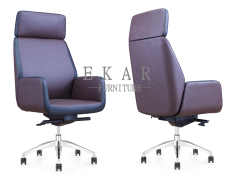 Guangdong Brown Leather Ergonomic Designs 200kg Office Chair