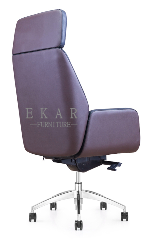 Guangdong Brown Leather Ergonomic Designs 200kg Office Chair