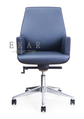 Germany Replica Furniture Real Blue Leather Recaro Office Chair