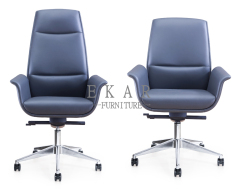 EKAR FURNITURE light luxury leather stainless steel office chair