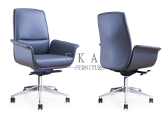 EKAR FURNITURE light luxury leather stainless steel office chair