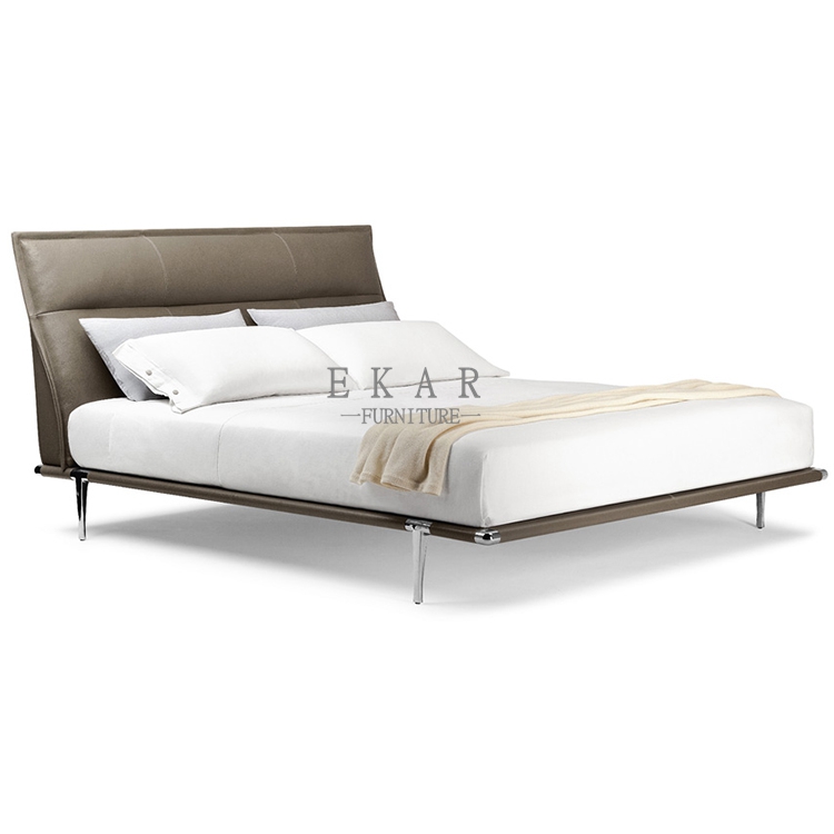 Contemporary Leather Upholstery, Modern Leather King Size Bed