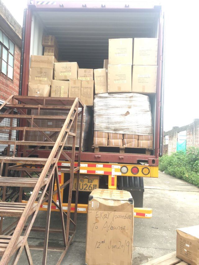 Loading Container To Albania
