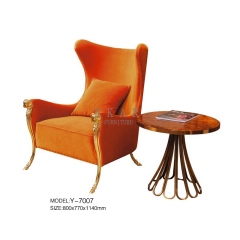 Upholstered Armchair Fabric Living Room Leisure Chair