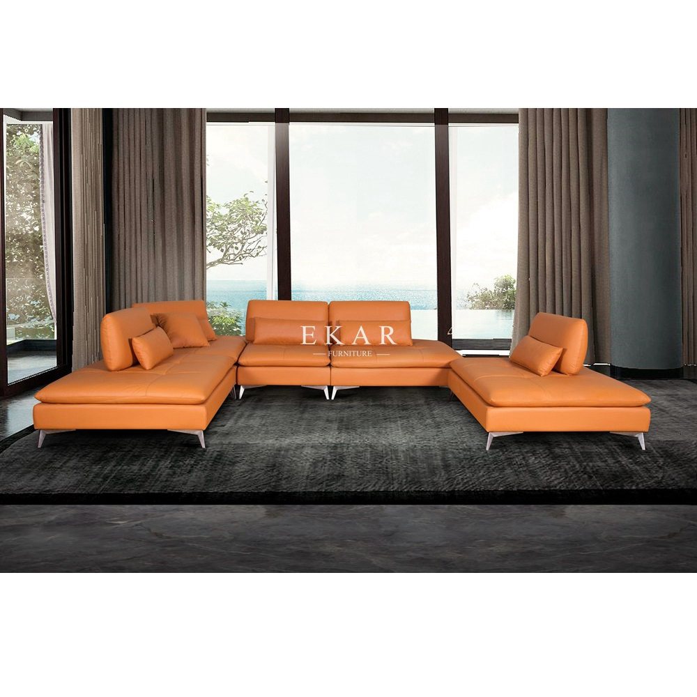 Genuine Leather Sofa Set 