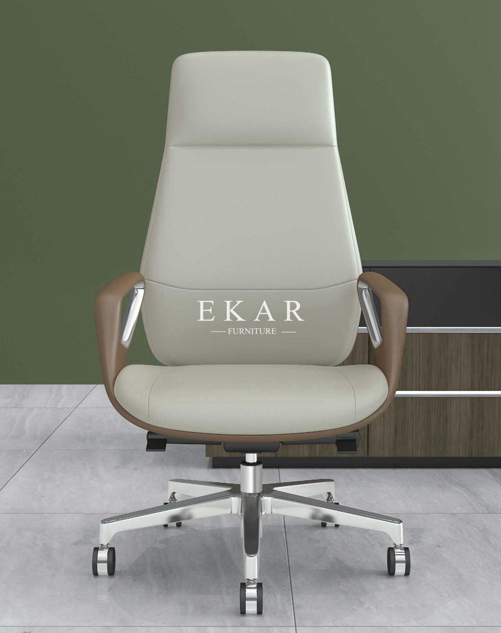 Upholstery Leather Luxury Swivel Executive Adjustable CEO HighEnd Office Chair