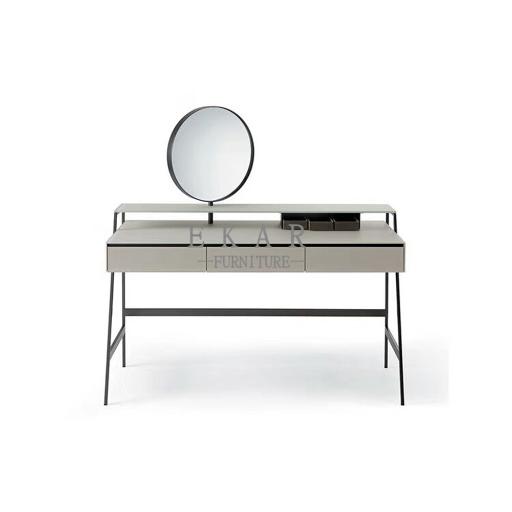 MDF lacquer in matte grey dressing table