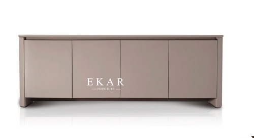 Modern Luxury Design High Gloss Table Top 4 Door Tv Storage Cabinet