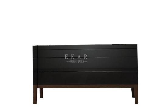 Panels structure made of MDF which in black lacquer sideboard