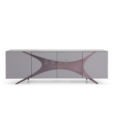 Matel feet in pure copper brushed treatment sideboard