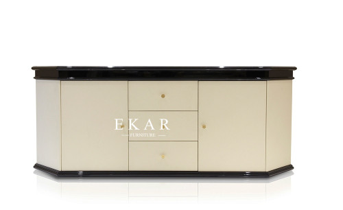 Luxury Modern Marble Top Dining Room Wooden Sideboard