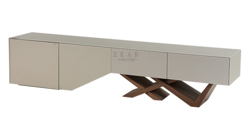 MDF in grey lacquer modern TV Stand