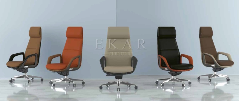 EKAR FURNITURE light luxury leather high-back office chair - creating an excellent office environment