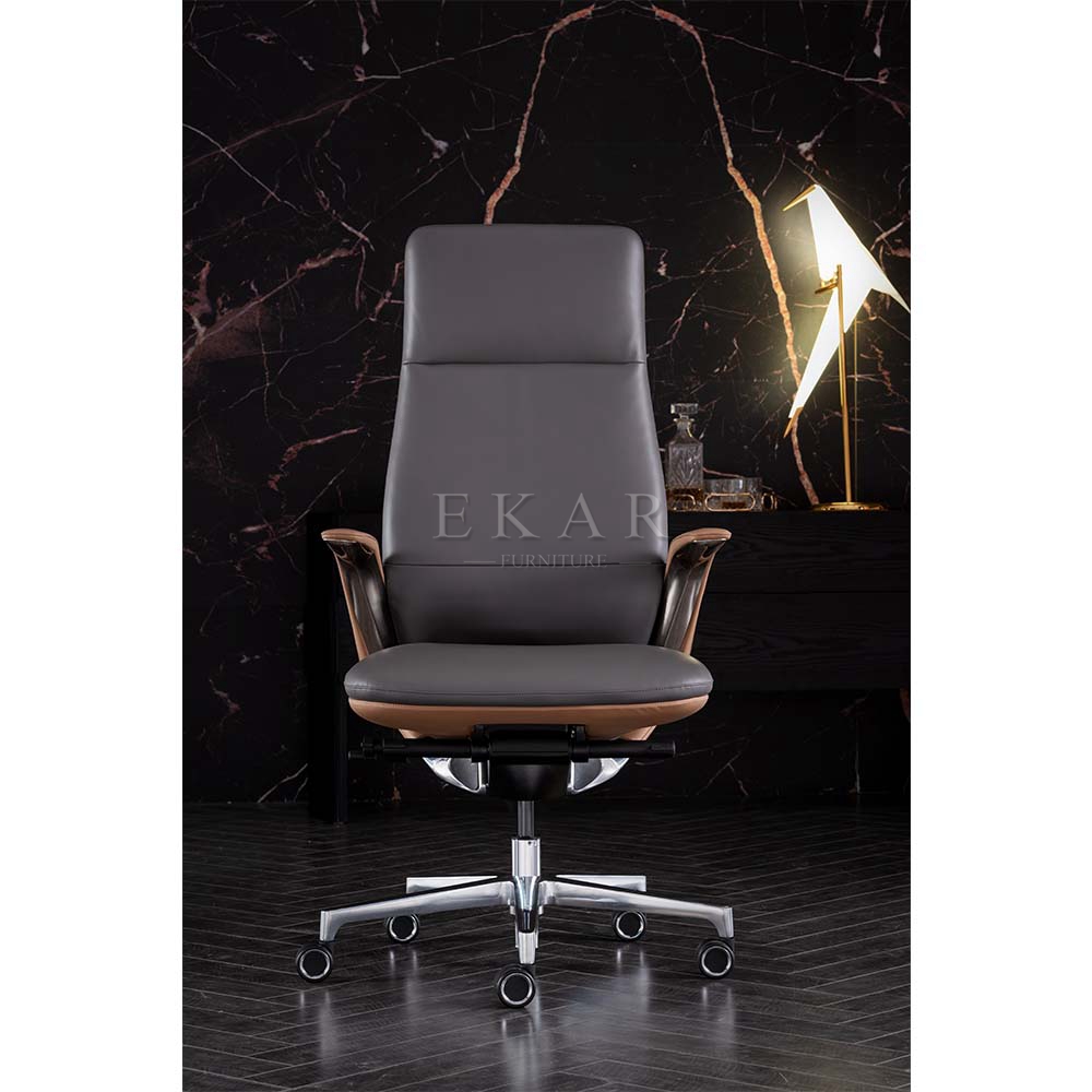 EKAR FURNITURE light luxury leather swivel office chair - the first choice for professional and comfortable experience