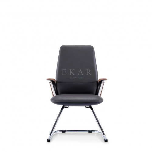 Modern Swivel Pu Leather Meeting Conference Chair With Armrest