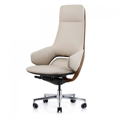 Modern Upholstery Artificial Leather Office Chair With Wheels