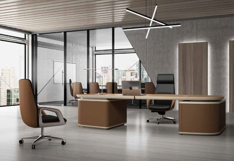 EKAR FURNITURE light luxury leather high back office chair - professional office partner