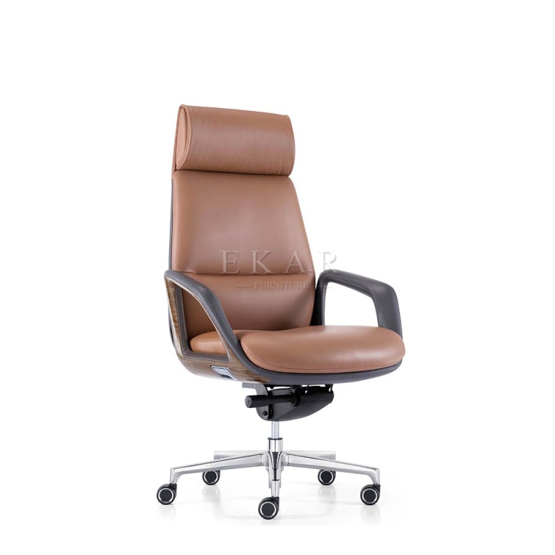 Foshan Modern High Back Executive Chairs Genuine Leather Office Chair