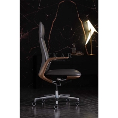 EKAR FURNITURE light luxury leather swivel office chair - the first choice for professional and comfortable experience