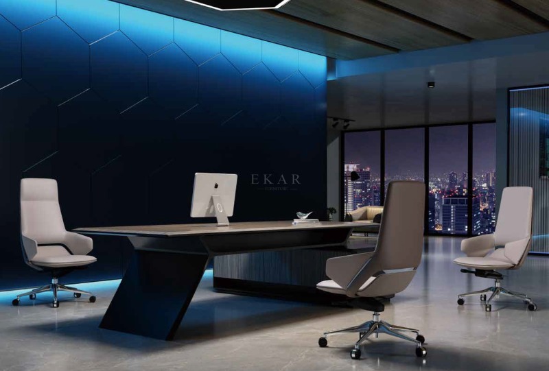 EKAR FURNITURE light luxury leather swivel chair - comfort and dignity in the office