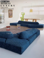 Modular sectional couch living room L shaped modern furniture velvet luxury Italian design sofa