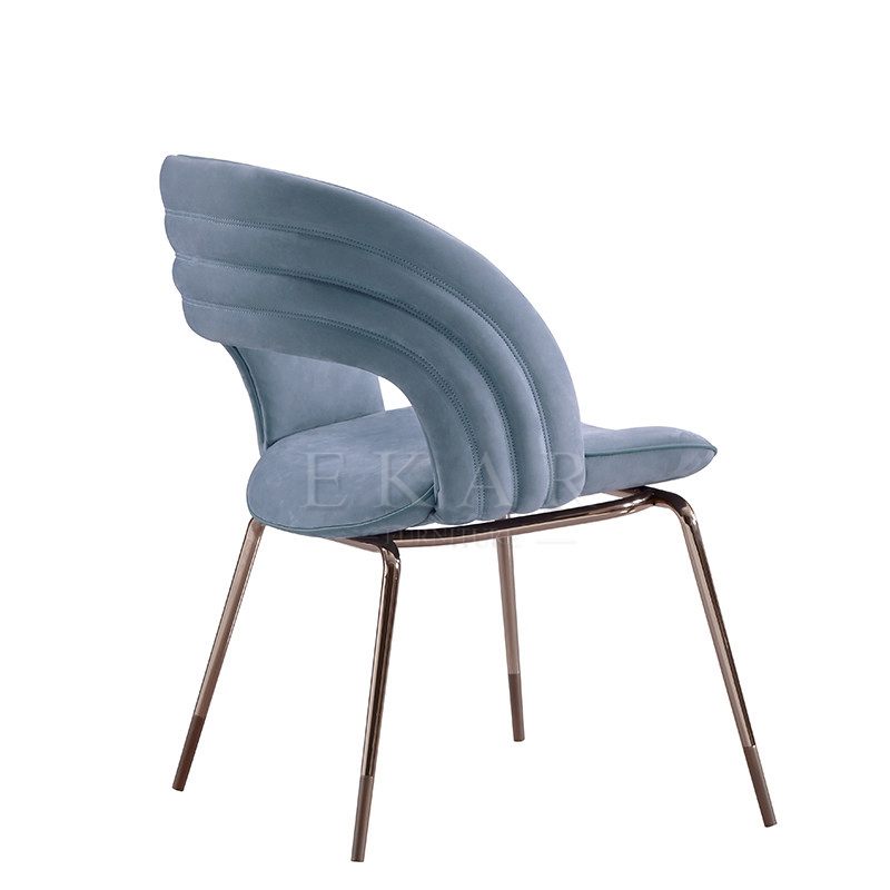 velvet upholstered chair