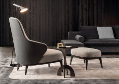 Thiết kế mới của Ekar Bộ ghế thư giãn bề mặt nhung phong cách hiện đại
