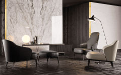 Thiết kế mới của Ekar Bộ ghế thư giãn bề mặt nhung phong cách hiện đại