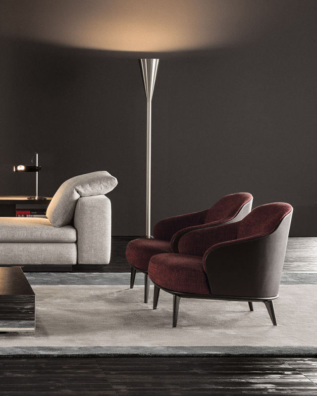 Ekar New Design Modern Style Velvet Surface Leisure Chair Set