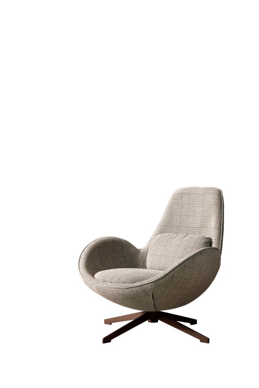 Ekar new model high end 360° turntable high-back leisure chair