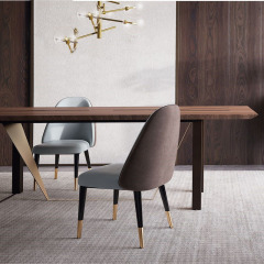 Ekar Luxury Velvet Surface minimalist Dining Chair
