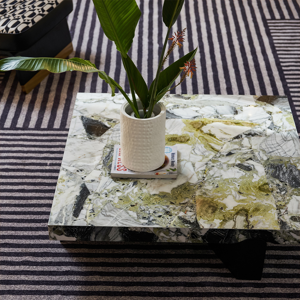 square marble top table