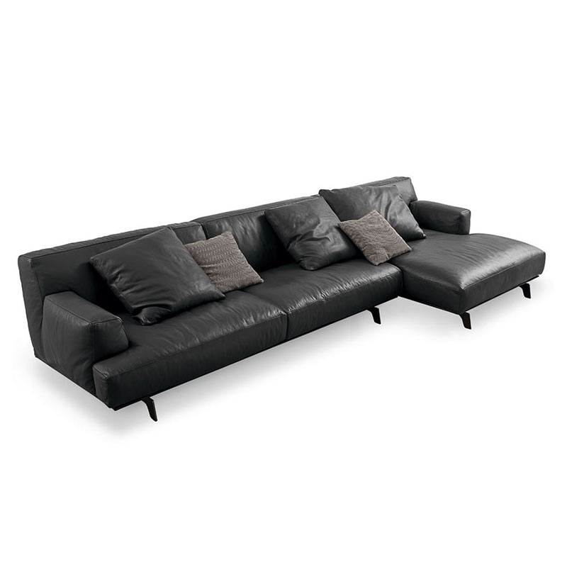 Spacious Leather Sectional