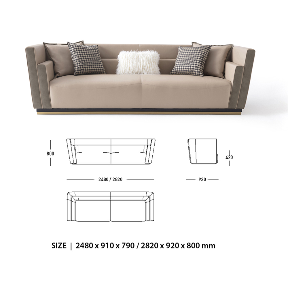 Italian Design Living Room Sofa